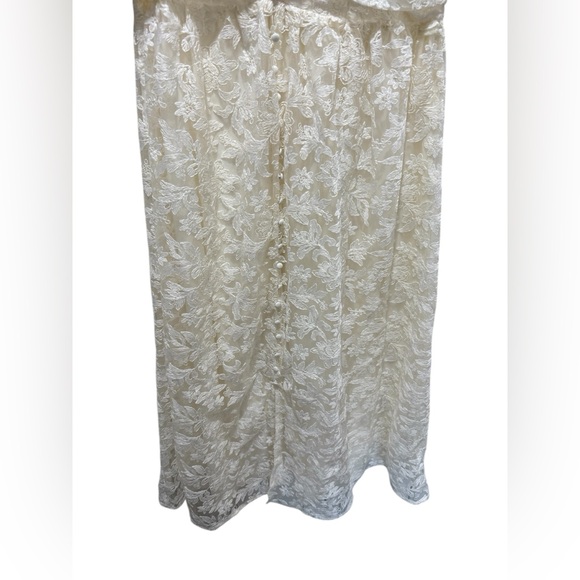 Baltic Born Edwina Lace Midi Dress Cream Ivory puff Sleeves Size XL - Picture 6 of 9